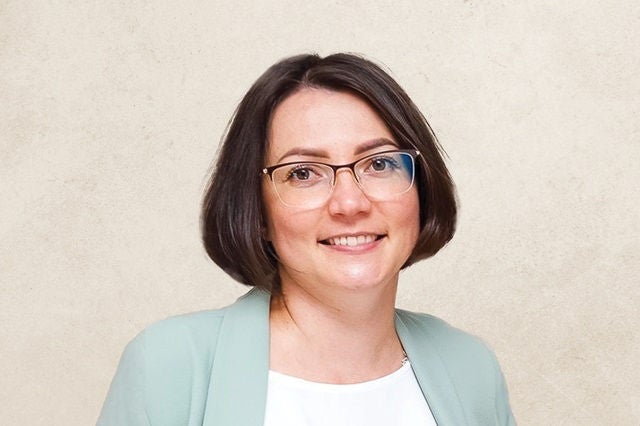 A photographic portrait of Oksana Rositska